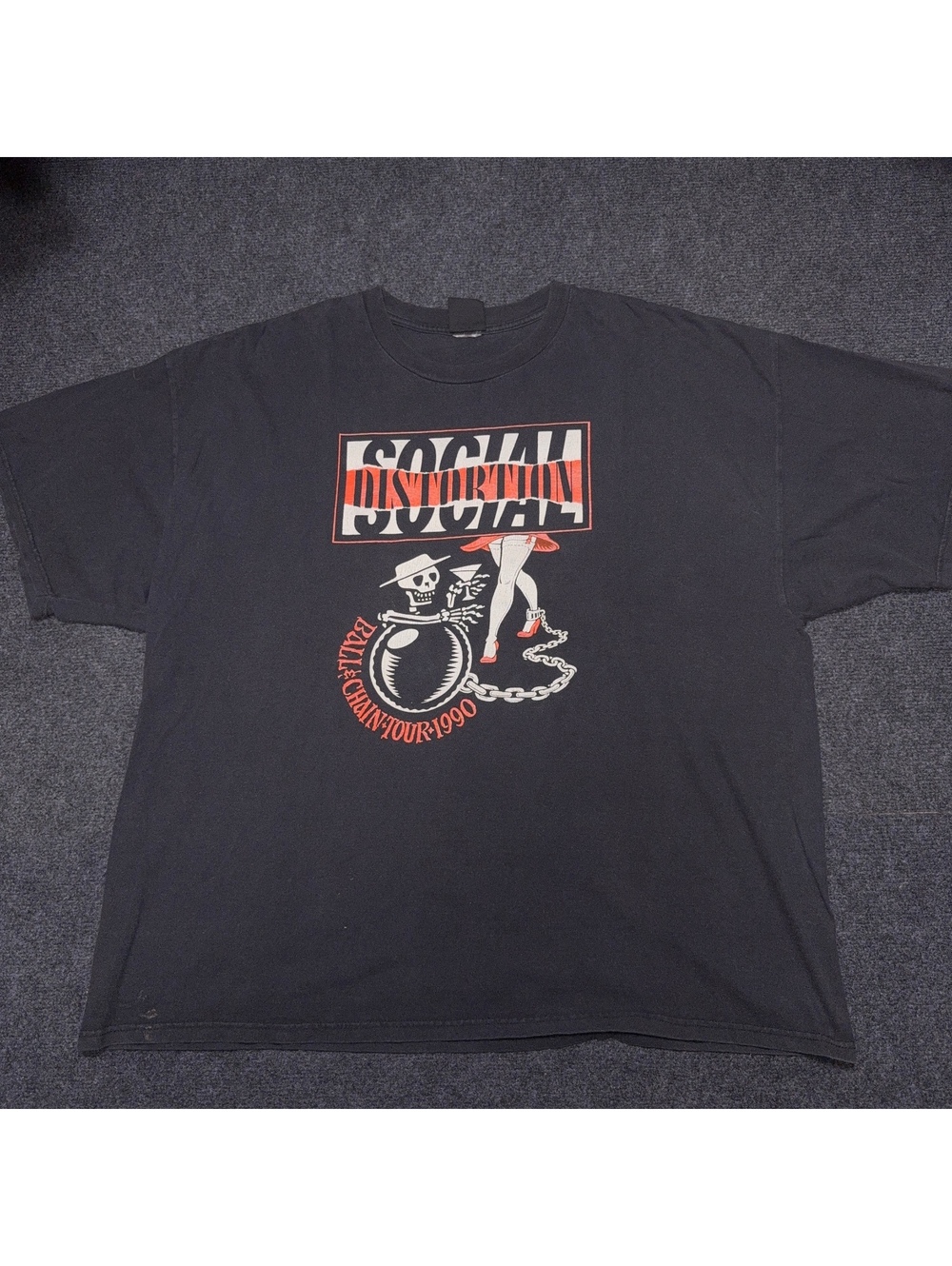 Vintage Social Distortion 10th Anniversary 1990 T Shirt XL Giant Punk